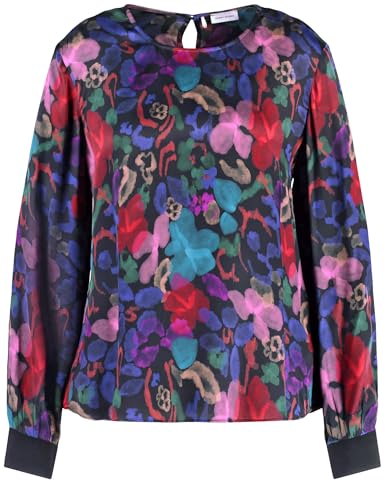 GERRY WEBER Damen 460021-31511-1127 Bluse, Black Based Flower Print Small, 42 EU GERRY WEBER Damen 460021-31511-1127 Bluse, Black Based Flower Print Small, 42 EU von Gerry Weber