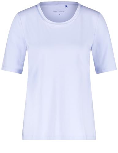 Gerry Weber Damen Halbarmshirt halber Arm unifarben Light Blue 46 von Gerry Weber