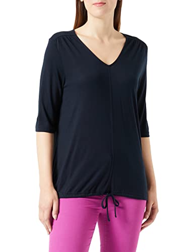 Gerry Weber Damen Halbarmshirt mit Tunnelband halber Arm unifarben Navy 34 von Gerry Weber