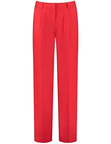 Gerry Weber Damen Hose Wide Leg aus reinem Leinen unifarben reguläre Länge Fire 38 von Gerry Weber