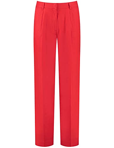 Gerry Weber Damen Hose Wide Leg aus reinem Leinen unifarben reguläre Länge Fire 38 von Gerry Weber