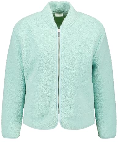 Gerry Weber Damen Jacke in Teddyfleece Langarm unifarben Mint 38 von Gerry Weber