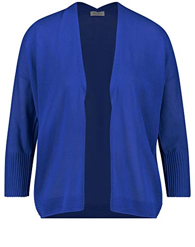 Gerry Weber Damen Jacke mit extrabreitem Ärmelbund Langarm, überschnittene Schultern Jacke Jacke Strick unifarben Ozean 42 von Gerry Weber