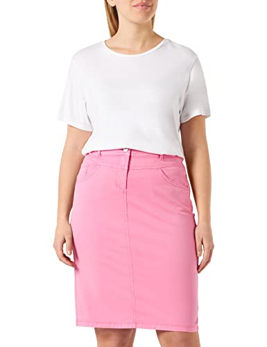 Gerry Weber Damen Jeansrock mit Stretchkomfort unifarben knieumspielend Soft Pink 38 von Gerry Weber