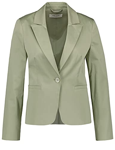 Gerry Weber Damen Klassischer Blazer mit Revers Langarm, Manschetten unifarben Sage 46 von Gerry Weber