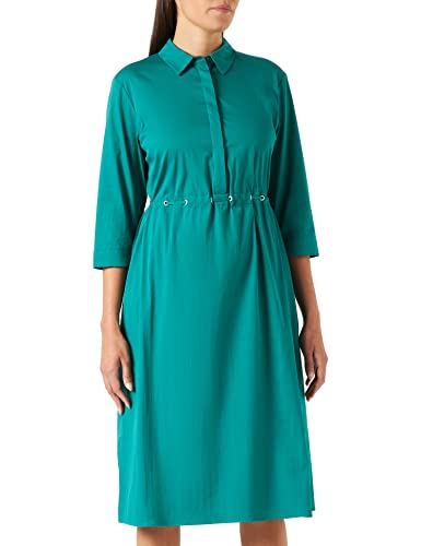 Gerry Weber Damen Kleid mit feinem Schimmer 3/4 Arm unifarben wadenlang Seaweed 38 von Gerry Weber