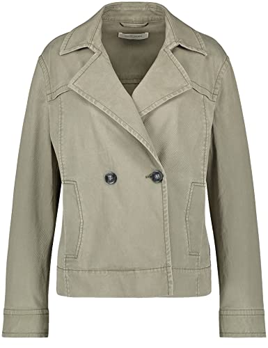 Gerry Weber Damen Kurzblazer mit Lyocell Langarm unifarben Khaki 38 von Gerry Weber