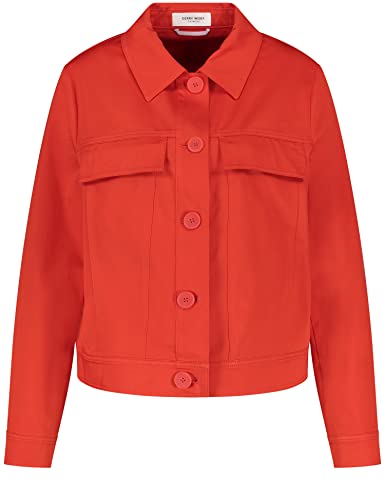 Gerry Weber Damen Kurzblazer mit großen Knöpfen Langarm, Manschetten unifarben Fire 46 von Gerry Weber