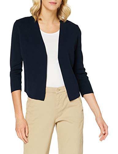 Gerry Weber Damen Kurze Jacke aus Feinstrick Langarm unifarben Dark Navy 40 von Gerry Weber