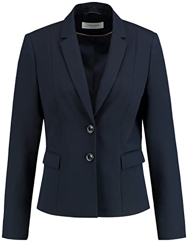 Gerry Weber Damen Kurzer Blazer mit Revers figurumspielend, tailliert Dark Navy 46 von Gerry Weber