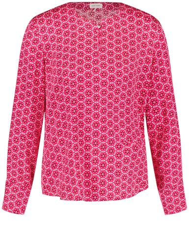 Gerry Weber Damen Langarmbluse Langarm, Manschetten Gemustert Wine/Raspberry Figured 48 von Gerry Weber