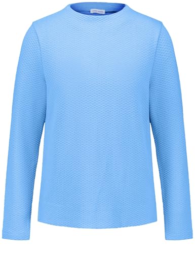 Gerry Weber Damen Langarmshirt in Strukturoptik Langarm unifarben Sky 42 von Gerry Weber