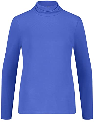 Gerry Weber Damen Langarmshirt mit Faltenturtle Langarm T-Shirt 1/2 Arm Langarmshirt unifarben Electric Blue 42 von Gerry Weber