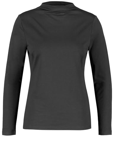 Gerry Weber Damen Langarmshirt mit Turtleneck Langarm unifarben Schwarz 40 von Gerry Weber