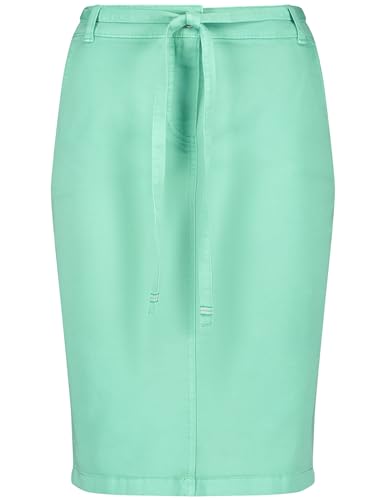 Gerry Weber Damen Modischer Rock mit Gehschlitz unifarben kurz Dusty Jade 42 von Gerry Weber