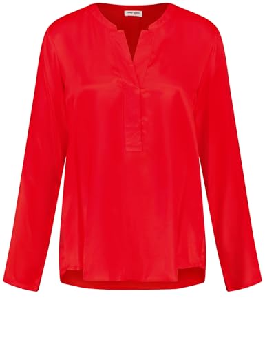 Gerry Weber Damen Nachhaltige Bluse mit Tunikaausschnitt Langarm unifarben Lipstick 46 von Gerry Weber