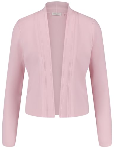 Gerry Weber Damen Offener Cardigan aus feinem Rippstrick Langarm, mit Schlitz unifarben Lotus 46 von Gerry Weber