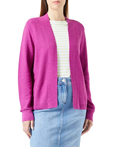 Gerry Weber Damen Offener Cardigan breite Rippenbündchen, Langarm unifarben Orchid 36 von Gerry Weber