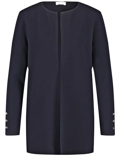 Gerry Weber Damen Offener Cardigan mit dekorativen Knöpfen Langarm unifarben Navy 44 von Gerry Weber