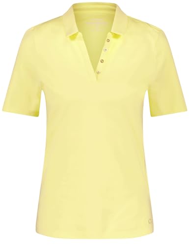 Gerry Weber Damen Poloshirt aus Baumwolle Kurzarm unifarben Bleached Sun 46 von Gerry Weber
