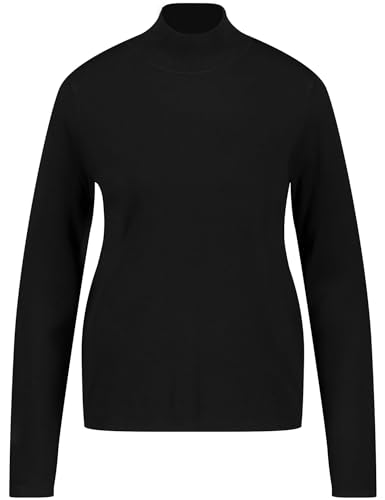 Gerry Weber Damen Pullover aus Feinstrick mit Turtleneck Langarm unifarben Schwarz 42 von Gerry Weber