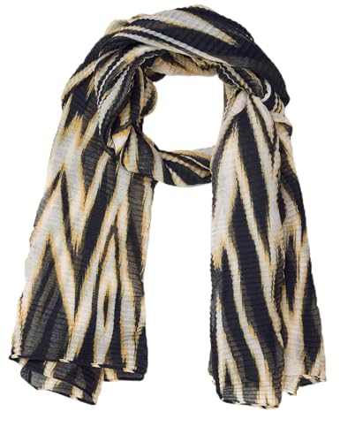 Gerry Weber Damen Schal mit Ikat Print gemustert schwarz/cream/yellow print 99 von Gerry Weber