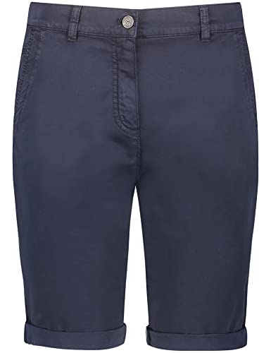 Gerry Weber Damen Shorts mit gekrempeltem Saum unifarben kurzes Bein Navy 42 von Gerry Weber