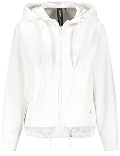 Gerry Weber Damen Softshelljacke mit 2 in 1 Optik Langarm unifarben Off-white 38 von Gerry Weber