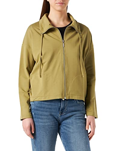 Gerry Weber Damen Sweatjacke Langarm unifarben Olive 40 von Gerry Weber