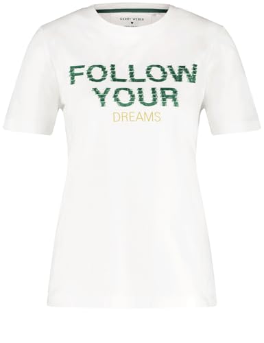 GERRY WEBER Damen 370029-44024-99700 T-Shirt, Off-White, 42 von Gerry Weber