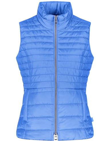 Gerry Weber Damen Taillierte Steppweste ärmellos unifarben Aurora Blue 44 von Gerry Weber