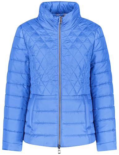 Gerry Weber Damen Wattierte Steppjacke Langarm unifarben Aurora Blue 42 von Gerry Weber