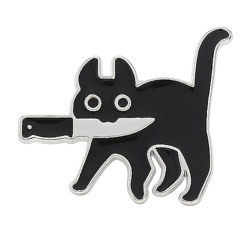 Kawaii Rucksack Pins | Tragbare kleine Emaille-Katzenbrosche - Lustige Abzeichen-Brosche, Modeschmuck, Damen-Revers, harte Emaille-Anstecknadel, lustige und niedliche Katzen-Anstecknadeln für Geruwam von Geruwam