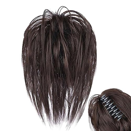 Unordentlicher Haarknotenclip | Messy Wig Fake Hair Curly Bun Grip Clips | Frisuren-Accessoires für Frauen, Einkaufen, tägliche Leistung, ausgehende Verabredungen Geruwam von Geruwam