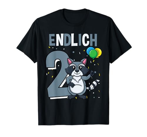 Geschenk 2 Jahre alt Waschbär Mädchen Geburtstag T-Shirt Geschenk 2 Jahre alt Waschbär Mädchen Geburtstag T-Shirt von Geschenk 2 Jahre alt Waschbär Mädchen Geburtstag
