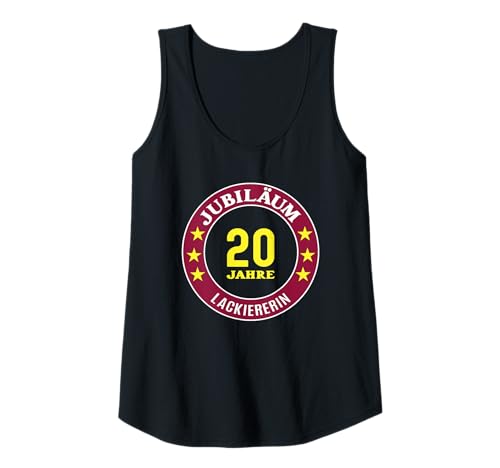 Damen Lackiererin Jubiläum 20 Jahre 20 jähriges Firmenjubiläum Tank Top Damen Lackiererin Jubiläum 20 Jahre 20 jähriges Firmenjubiläum Tank Top von Geschenk 20. Jubiläum Lackiererin Jubigeschenk