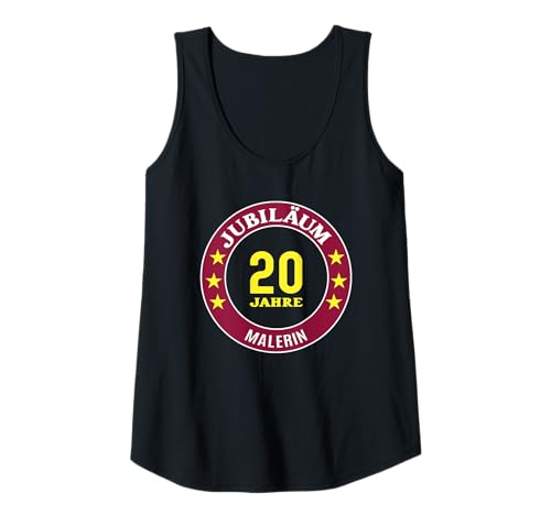 Damen Malerin Jubiläum 20 Jahre 20 jähriges Firmenjubiläum Tank Top Damen Malerin Jubiläum 20 Jahre 20 jähriges Firmenjubiläum Tank Top von Geschenk 20. Jubiläum Malerin Jubigeschenk