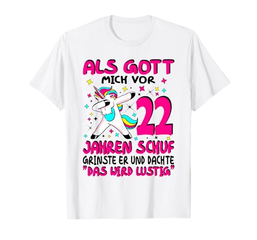 22 Geburtstag Frau 22 Jahre Frauen T-Shirt von Geschenk 22 Geburtstag Geburtstagsdeko 22 Designs