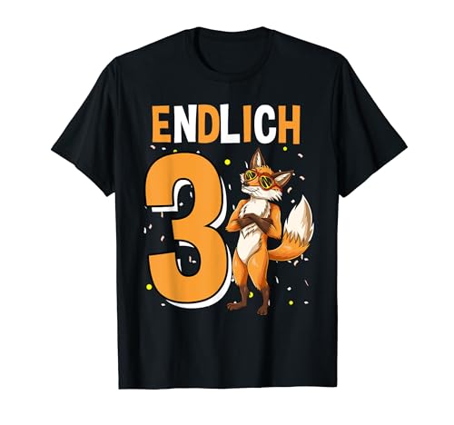 Geschenk 3 Jahre alt Fuchs Jungen Geburtstag T-Shirt Geschenk 3 Jahre alt Fuchs Jungen Geburtstag T-Shirt von Geschenk 3 Jahre alt Fuchs Jungen Geburtstag
