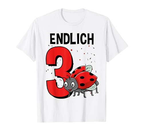 Geschenk 3 Jahre alt Kinder Marienkäfer Geburtstag T-Shirt Geschenk 3 Jahre alt Kinder Marienkäfer Geburtstag T-Shirt von Geschenk 3 Jahre alt Kinder Marienkäfer Geburtstag