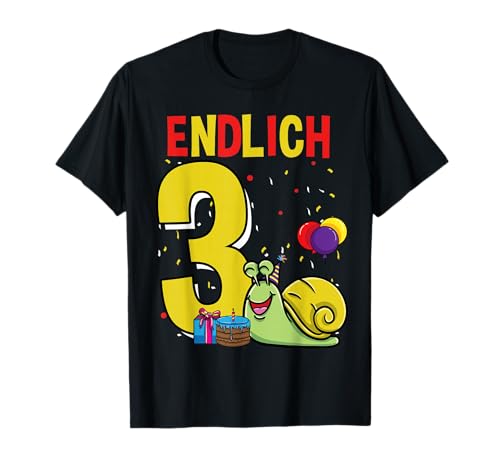 Geschenk 3 Jahre alt Schnecke Kinder Geburtstag T-Shirt Geschenk 3 Jahre alt Schnecke Kinder Geburtstag T-Shirt von Geschenk 3 Jahre alt Schnecke Kinder Geburtstag