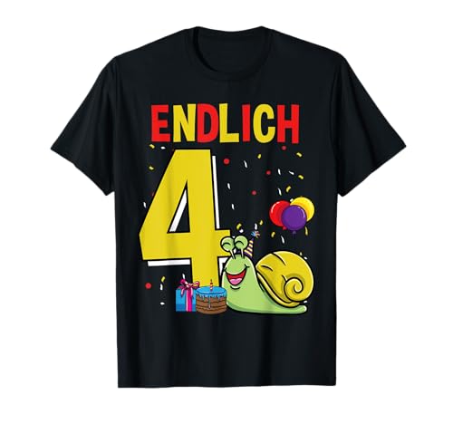 Geschenk 4 Jahre alt Schnecke Kinder Geburtstag T-Shirt Geschenk 4 Jahre alt Schnecke Kinder Geburtstag T-Shirt von Geschenk 4 Jahre alt Schnecke Kinder Geburtstag