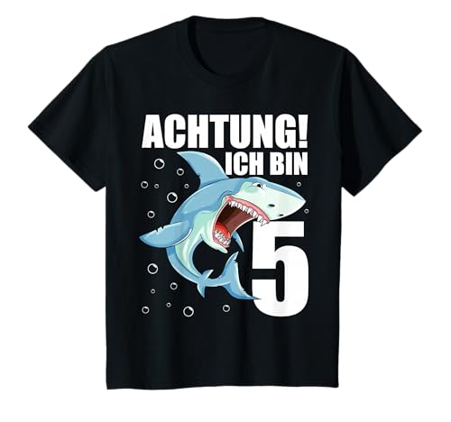 5. Geburtstag 5 Jahre alt Jungen Hai Fan Party T-Shirt 5. Geburtstag 5 Jahre alt Jungen Hai Fan Party T-Shirt von Geschenk 5 Jahre Geburtstag von Lifua