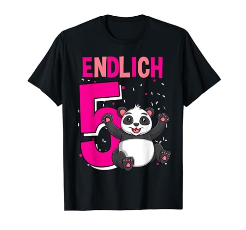 Geschenk 5 Jahre alt Mädchen Panda Geburtstag T-Shirt Geschenk 5 Jahre alt Mädchen Panda Geburtstag T-Shirt von Geschenk 5 Jahre alt Mädchen Panda Geburtstag