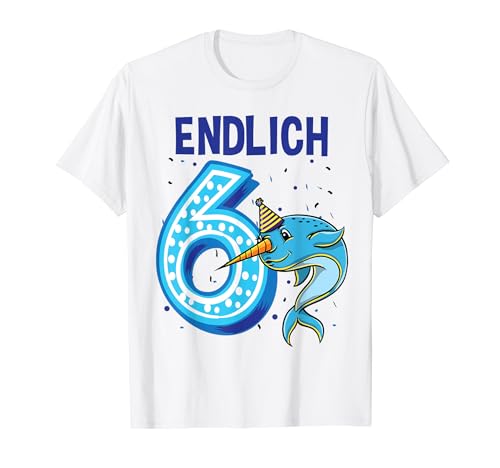 Geschenk 6 Jahre alt Narwal Mädchen Geburtstag T-Shirt Geschenk 6 Jahre alt Narwal Mädchen Geburtstag T-Shirt von Geschenk 6 Jahre alt Narwal Mädchen Geburtstag
