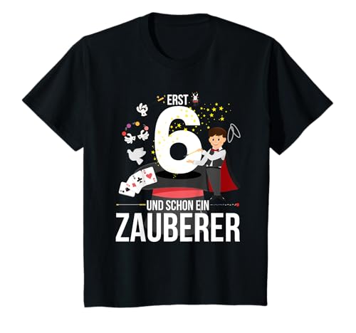 6. Geburtstag Junge: Erst 6 & Schon Zauberer! T-Shirt 6. Geburtstag Junge: Erst 6 & Schon Zauberer! T-Shirt von Geschenk 6. Geburtstag Junge