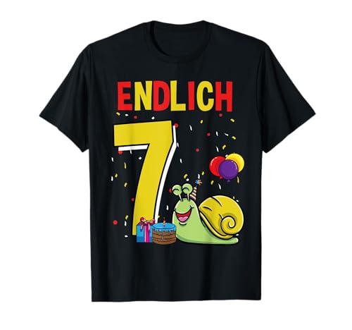 Geschenk 7 Jahre alt Schnecke Kinder Geburtstag T-Shirt Geschenk 7 Jahre alt Schnecke Kinder Geburtstag T-Shirt von Geschenk 7 Jahre alt Schnecke Kinder Geburtstag