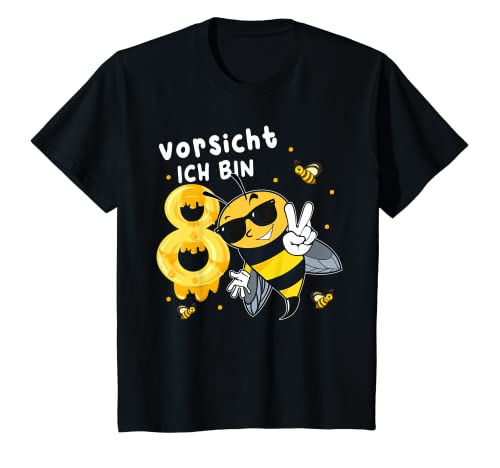Kinder ich bin 8 Jahre alt Geburtstag Junge Biene 8 Geburtstag T-Shirt Kinder ich bin 8 Jahre alt Geburtstag Junge Biene 8 Geburtstag T-Shirt von Geschenk 8 Jahre für 8 jährige Jungen Mädchen