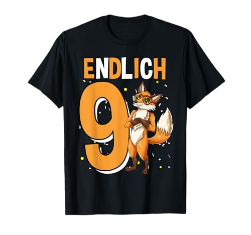 Geschenk 9 Jahre alt Fuchs Jungen Geburtstag T-Shirt Geschenk 9 Jahre alt Fuchs Jungen Geburtstag T-Shirt von Geschenk 9 Jahre alt Fuchs Jungen Geburtstag
