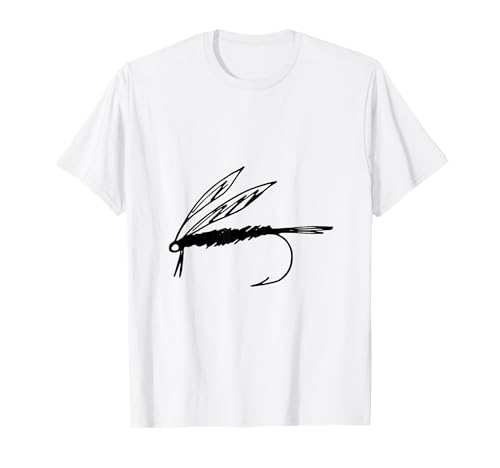 Nymphe Fliegenfischen T-Shirt, Damen, Unisex-Kinder, Blau, S, Kurzarm, Polyester 100%, Klassisch, Crew-Ausschnitt, Small Nymphe Fliegenfischen T-Shirt, Damen, Unisex-Kinder, Blau, S, Kurzarm, Polyester 100%, Klassisch, Crew-Ausschnitt, Small von Geschenk Angler Nymphe Fliegenfischen